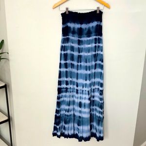 Aerie M tie dye strapless flowy sundress